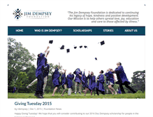 Tablet Screenshot of jimdempseyfoundation.com